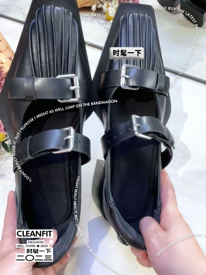 低帮 袢扣 皮革 