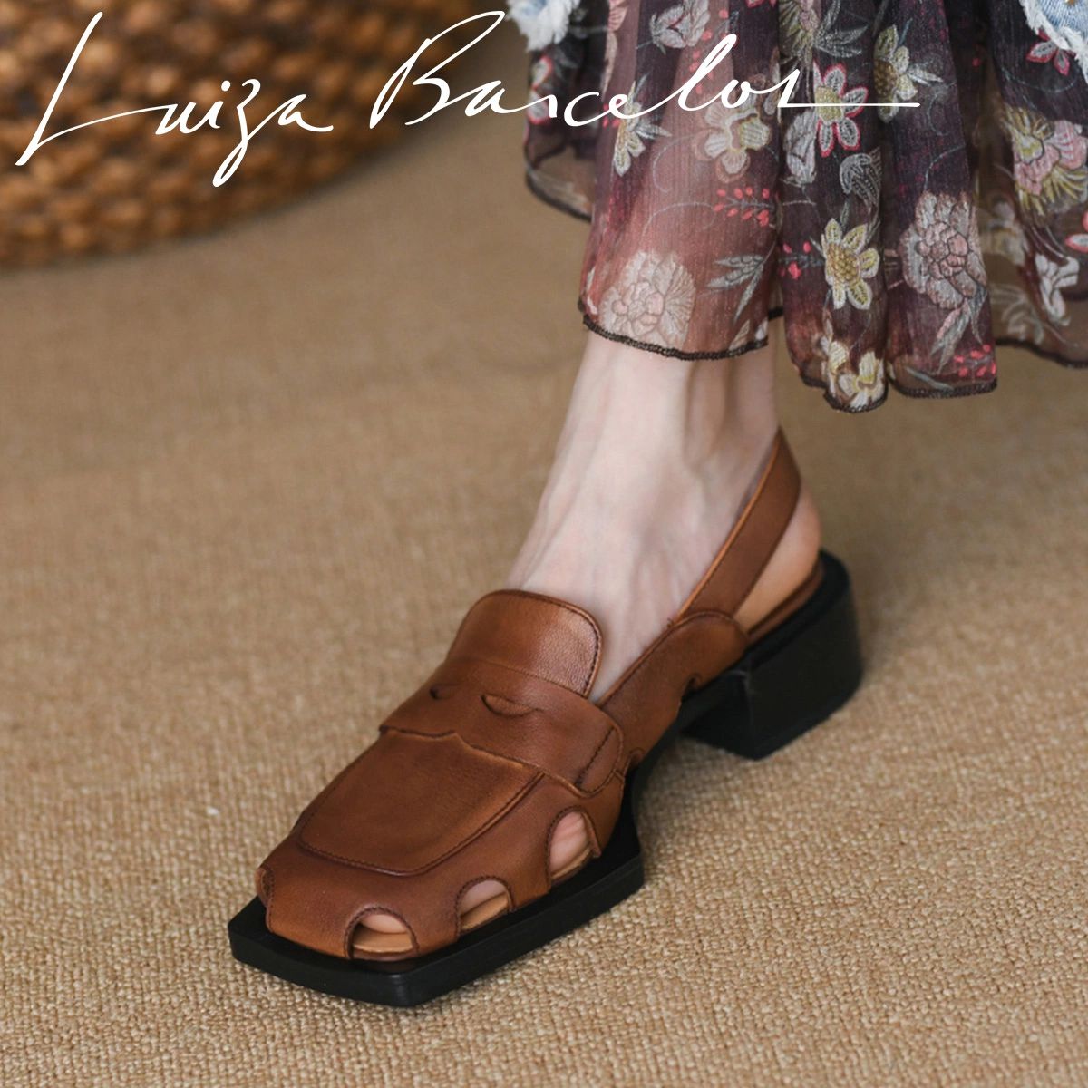 方头 低帮 深口鞋 皮革  - VALI鞋履AI设计主图