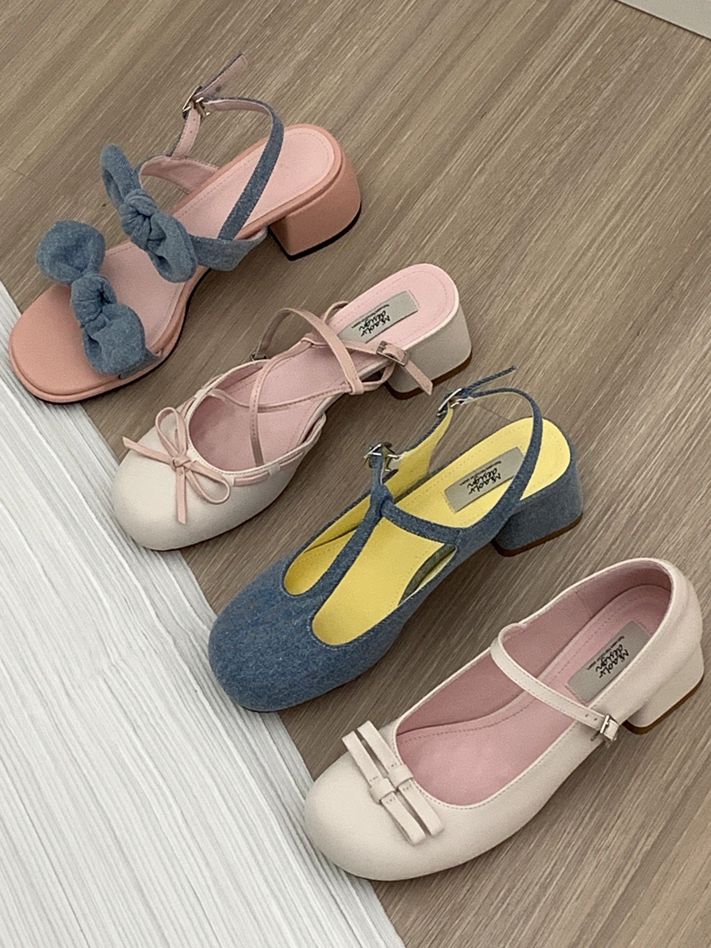 圆头 袢扣 浅口鞋 皮革  - VALI鞋履AI设计主图