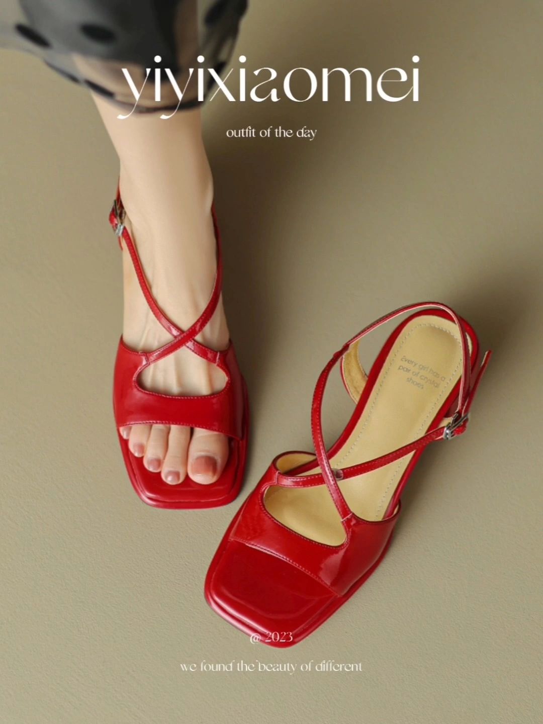 无帮 袢扣 皮革  - VALI鞋履AI设计主图