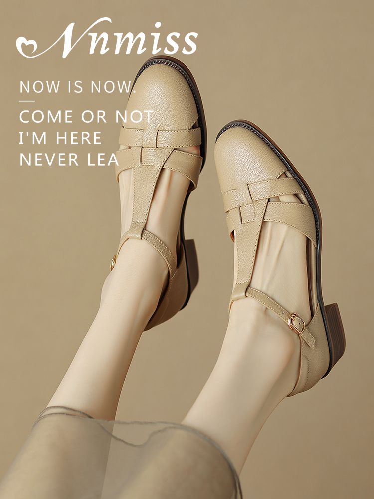 圆头 中口鞋 皮革  - VALI鞋履AI设计主图