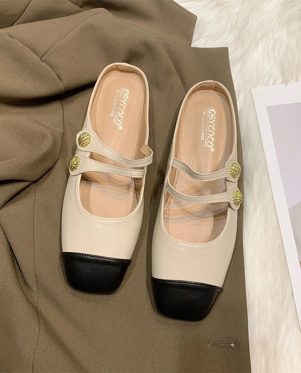 方头 袢扣 中口鞋 皮革  - VALI鞋履AI设计主图