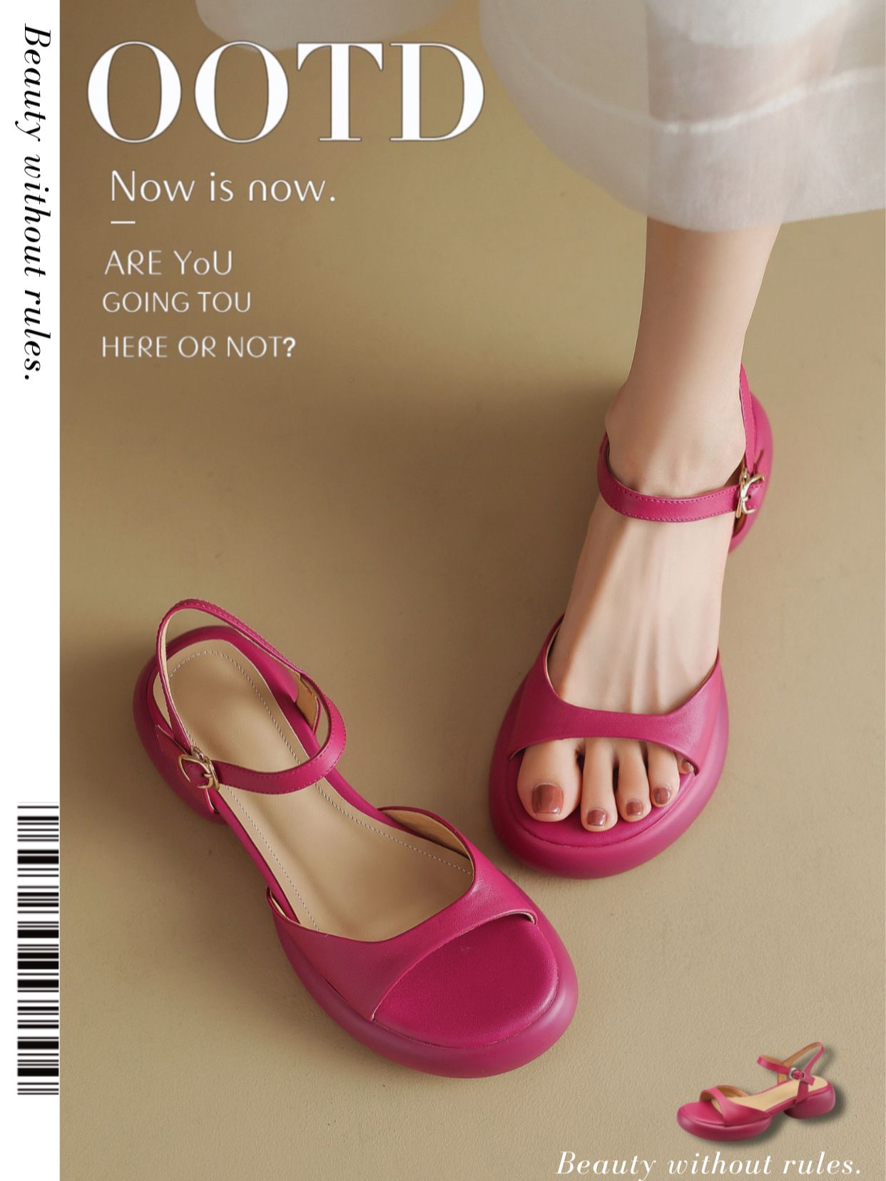 无帮 袢扣 皮革  - VALI鞋履AI设计主图