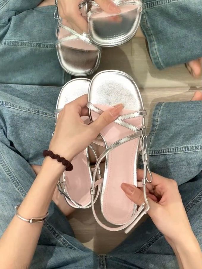 无帮 袢扣 皮革 