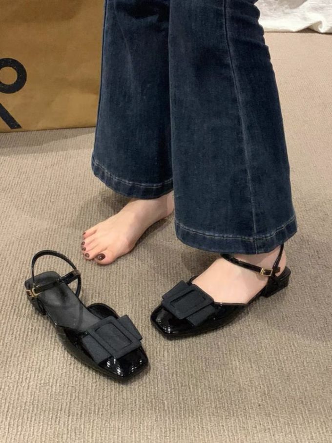 无帮 袢扣 皮革 