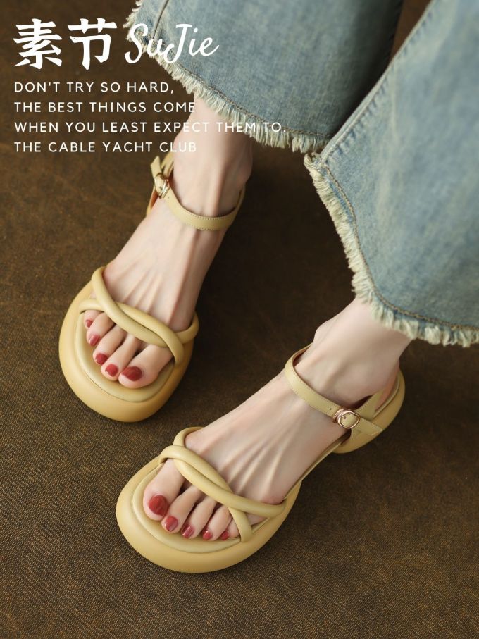 无帮 袢扣 皮革 