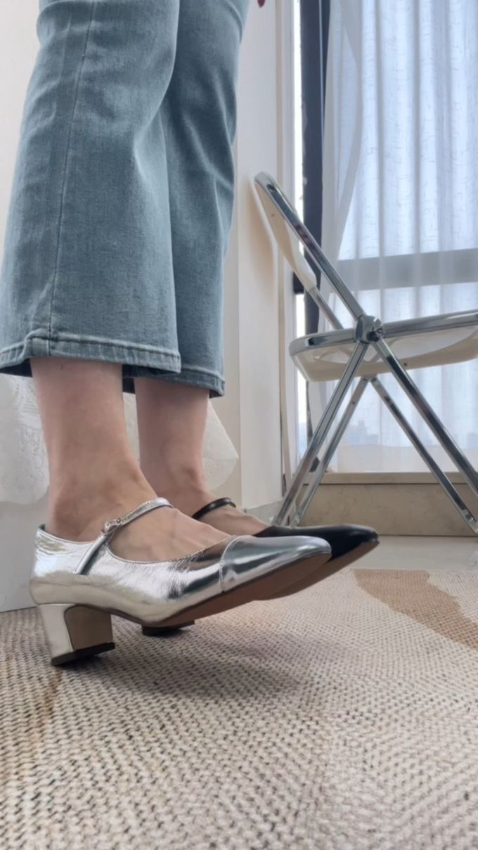 尖头 袢扣 浅口鞋 皮革 