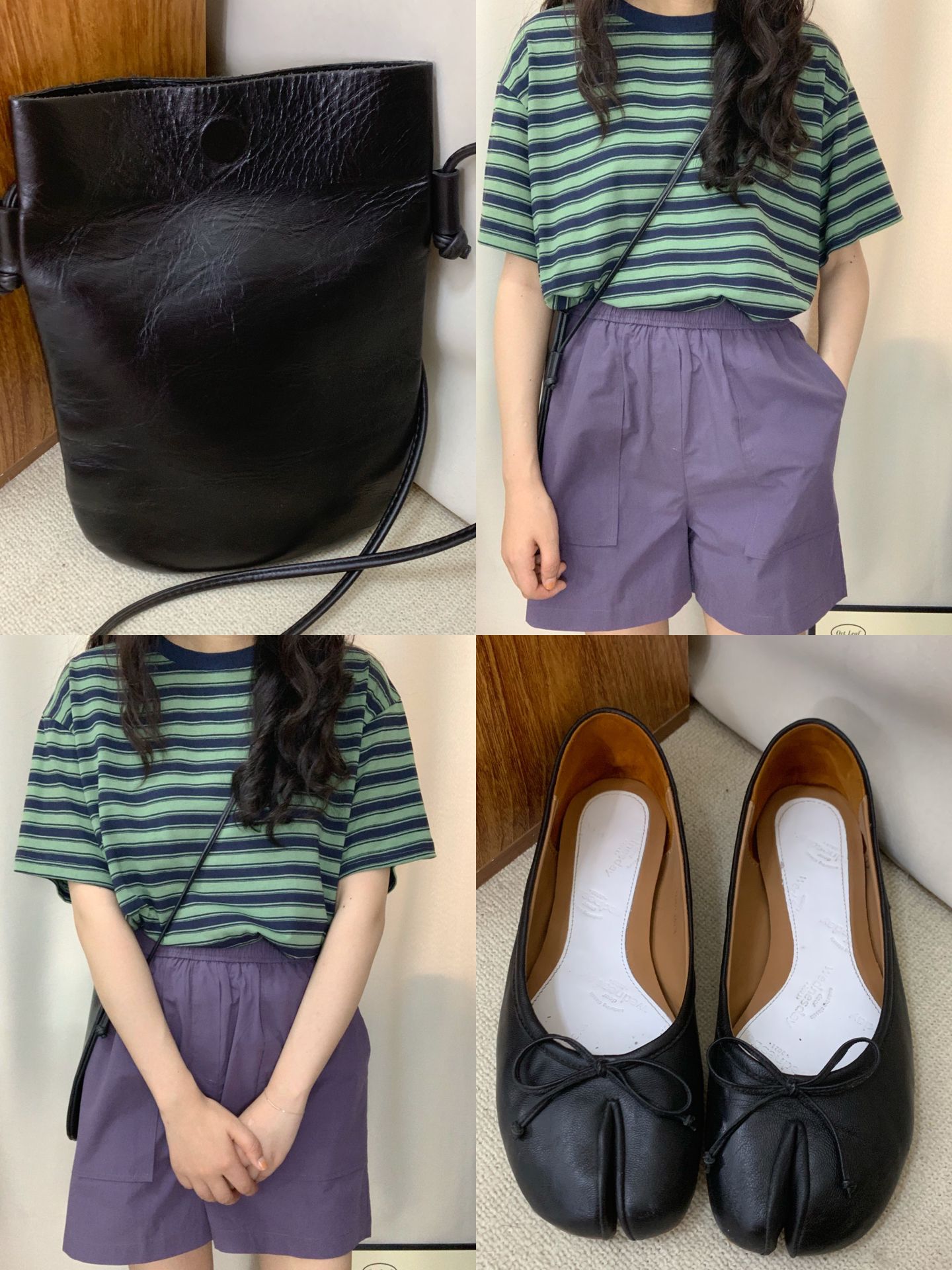 针织面料 H型 圆形领 条纹/波纹 全蚀色 树篱绿  - VALI鞋履AI设计主图