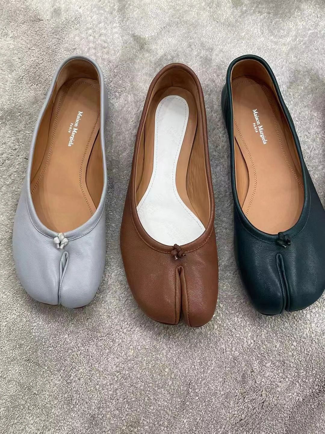 异形头-分趾 一脚蹬 皮革  - VALI鞋履AI设计主图