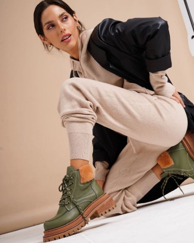 毛纺 细针 贝壳粉 枫糖色 运动 