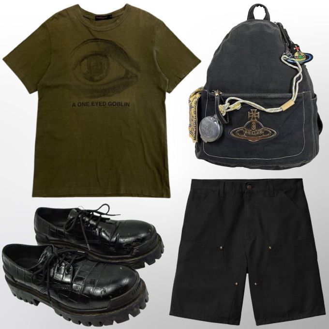 针织面料 H型 圆形领 文字图案 印花 暗冷杉绿 