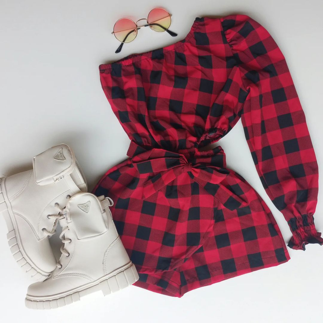 棉麻 X型 格纹/菱格 打结-扭结 抽褶 滑板车红 斗牛士 夜空色  - VALI鞋履AI设计主图