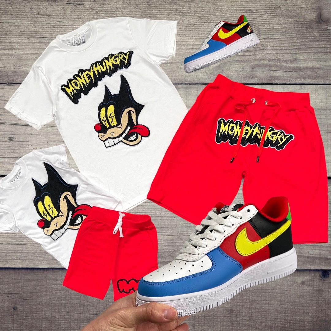 针织面料 H型 圆形领 动物图案 卡通次元 文字图案 印花 云白 气泡白  - VALI鞋履AI设计主图