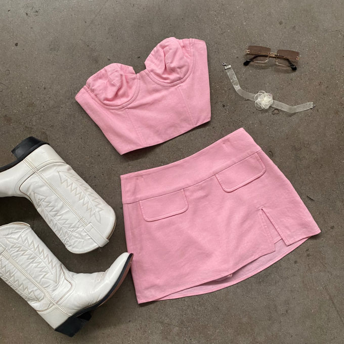 A型 糖粉色 毛地黄色 