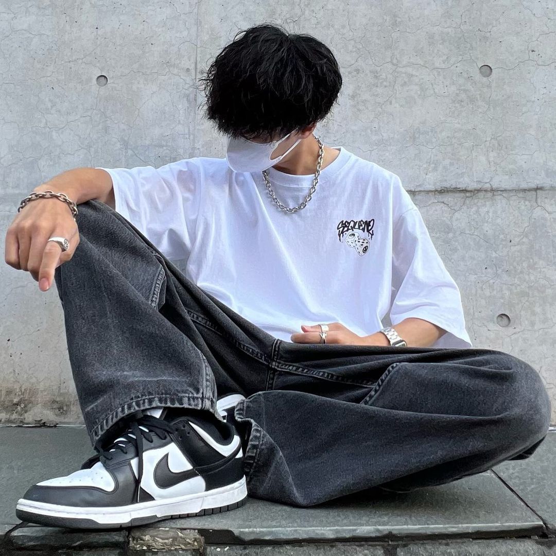 牛仔面料 洗水 蓝黑色 潮牌  - VALI鞋履AI设计主图