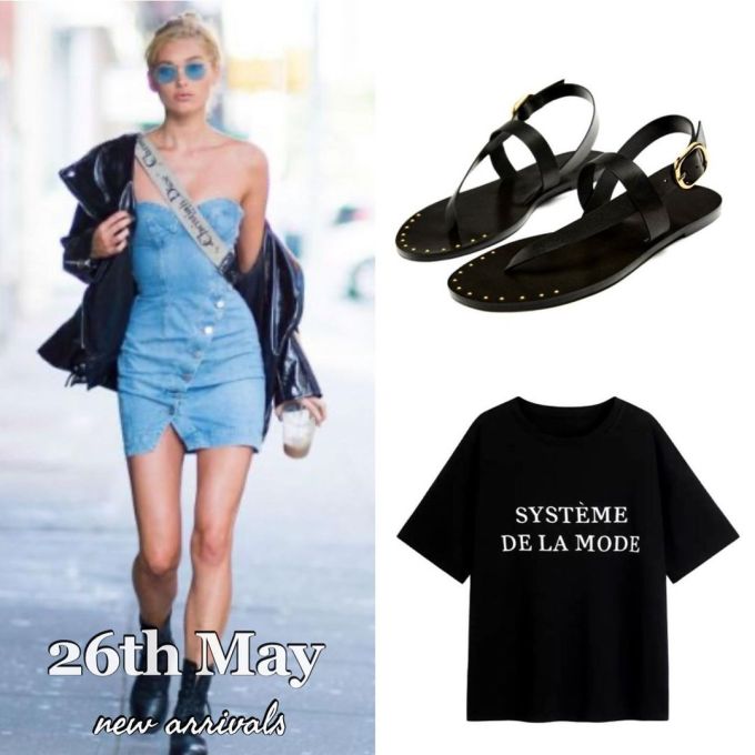 针织面料 H型 圆形领 文字图案 印花 踢踏舞鞋色 