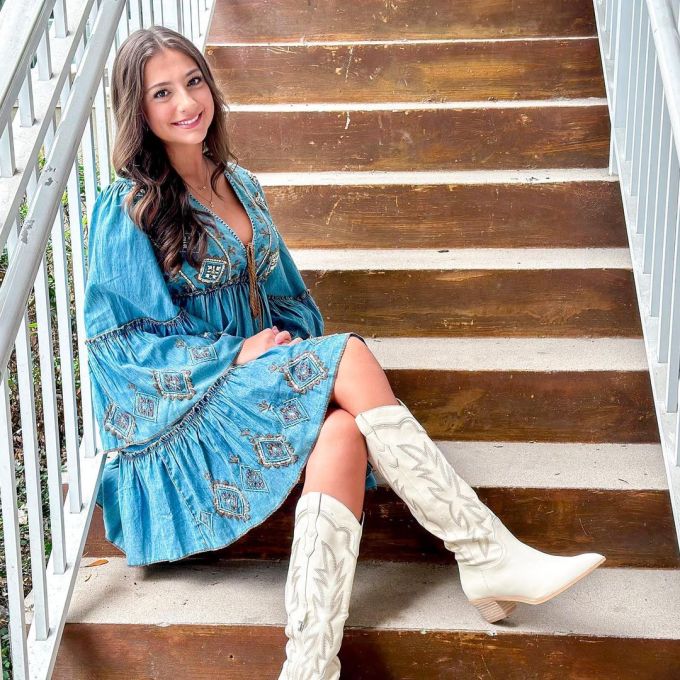 牛仔面料 X型 抽褶 洗水 纯蓝 蓝黄玉色 甜品蓝 宝瓶蓝色 基础扣饰 度假风 