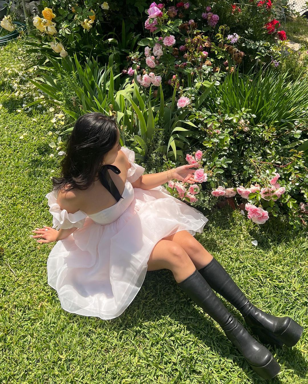 纱 A型 荷叶边 海鸥灰色 香雪球色 沙白色 甜美  - VALI鞋履AI设计主图