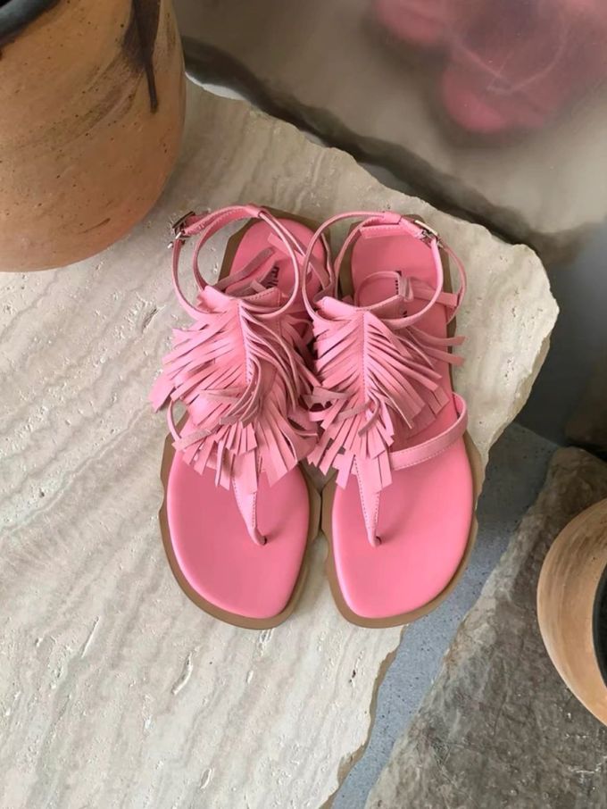 无帮 袢扣 皮革 