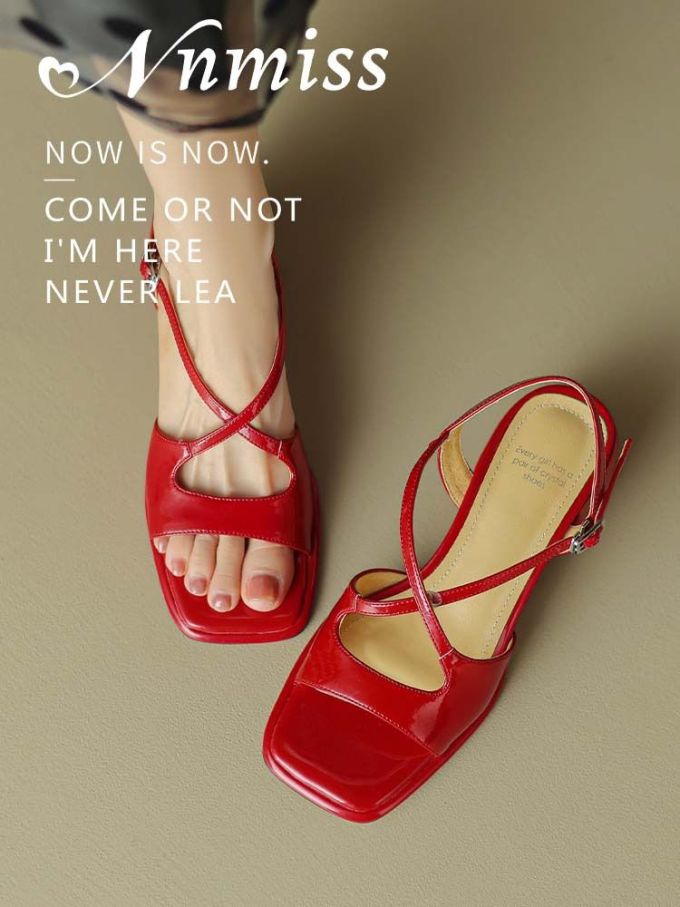 无帮 袢扣 皮革 