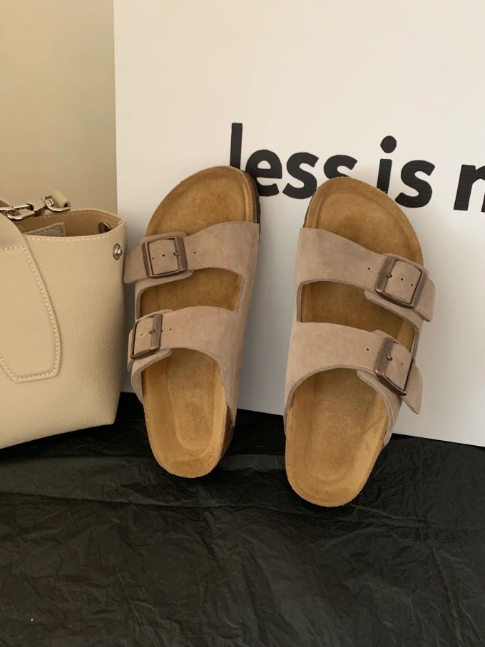 无帮 袢扣 皮革 