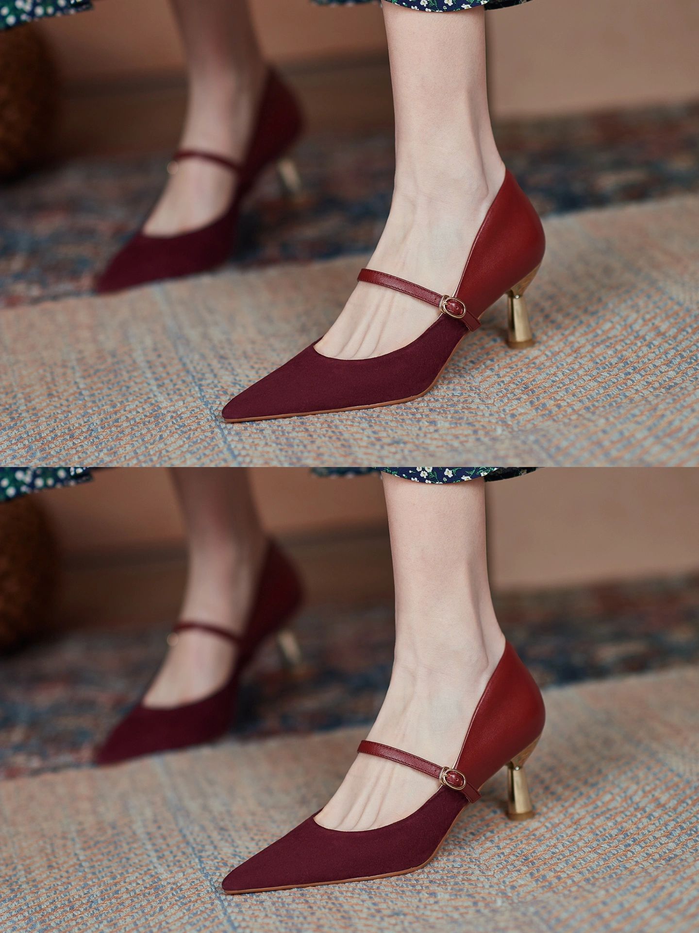 尖头 浅口鞋 皮革  - VALI鞋履AI设计主图