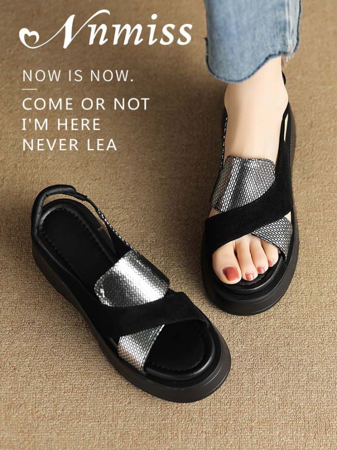 无帮 皮革 魔术贴 