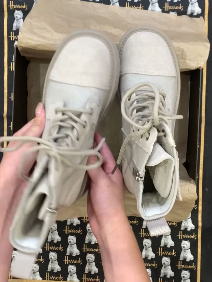 圆头 系带 皮革 