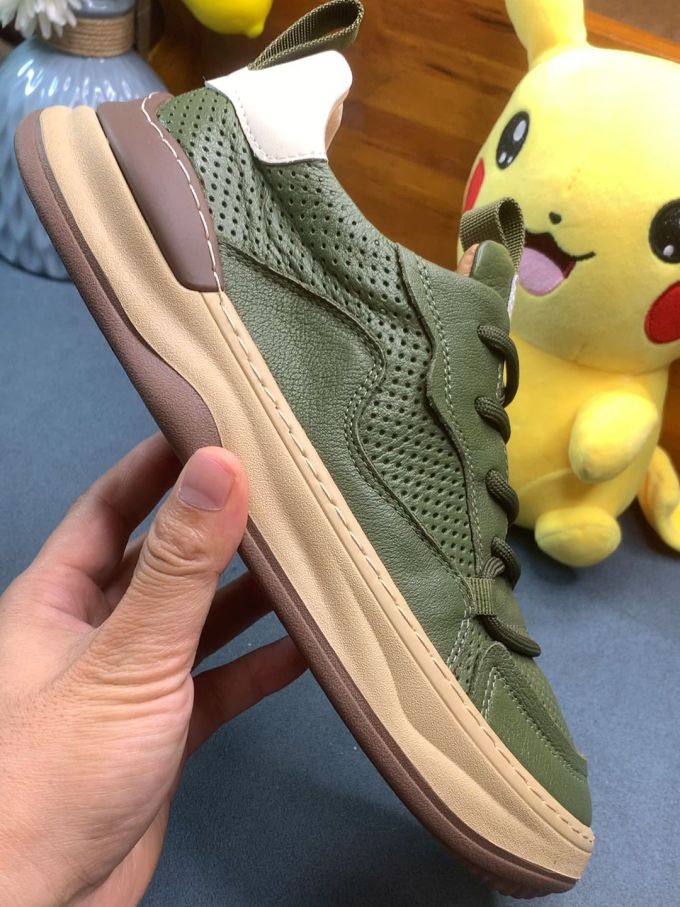 低帮 系带 皮革 