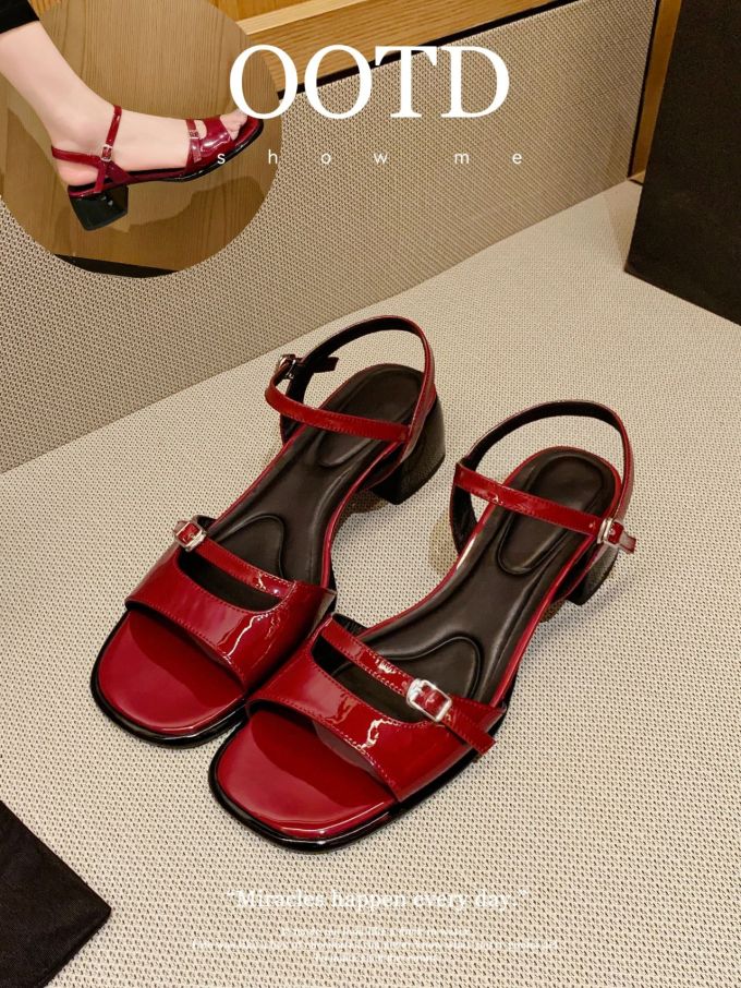 无帮 袢扣 皮革 