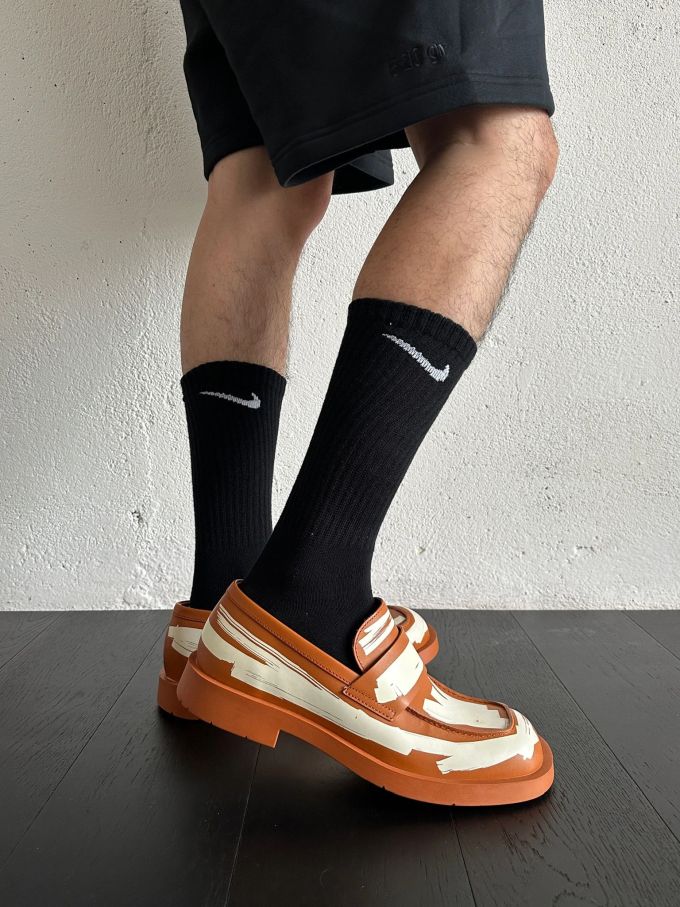 圆头 低帮 深口鞋 皮革 