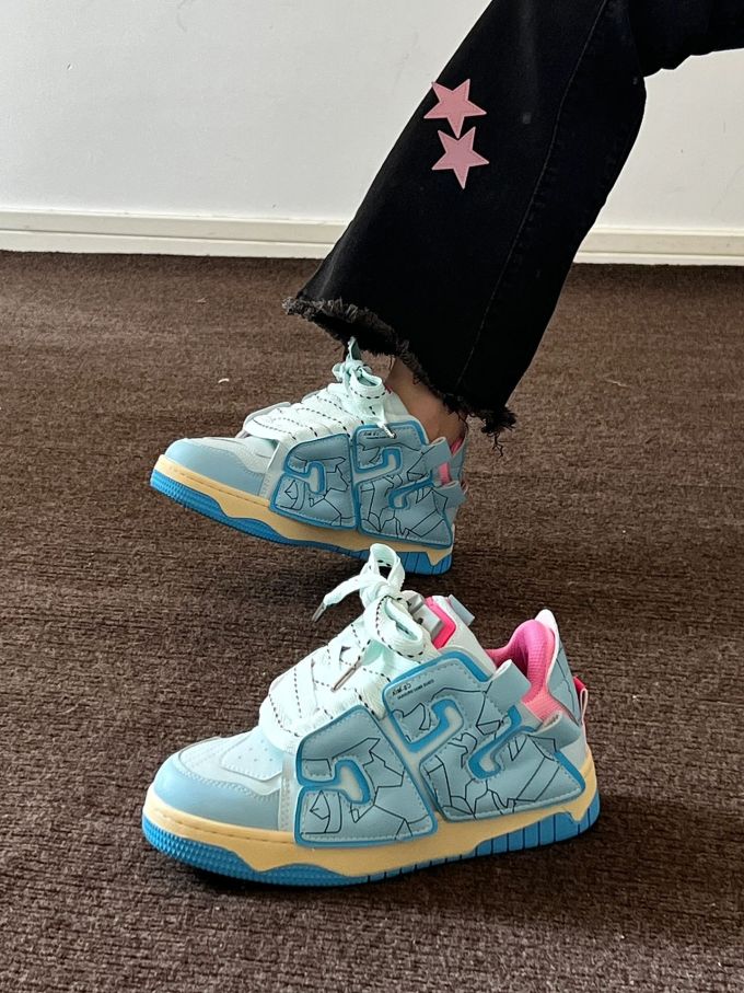 中帮 系带 皮革 