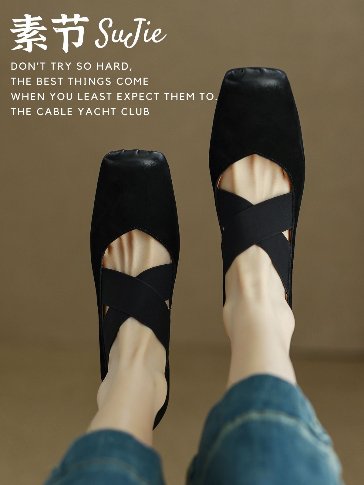 方头 松紧带 中口鞋 皮革  - VALI鞋履AI设计主图