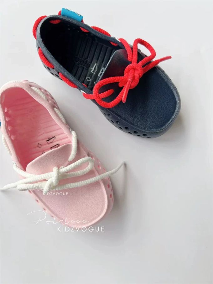 圆头 系带 深口鞋 皮革 