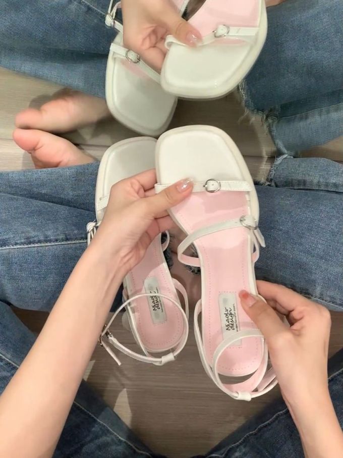 无帮 袢扣 皮革 