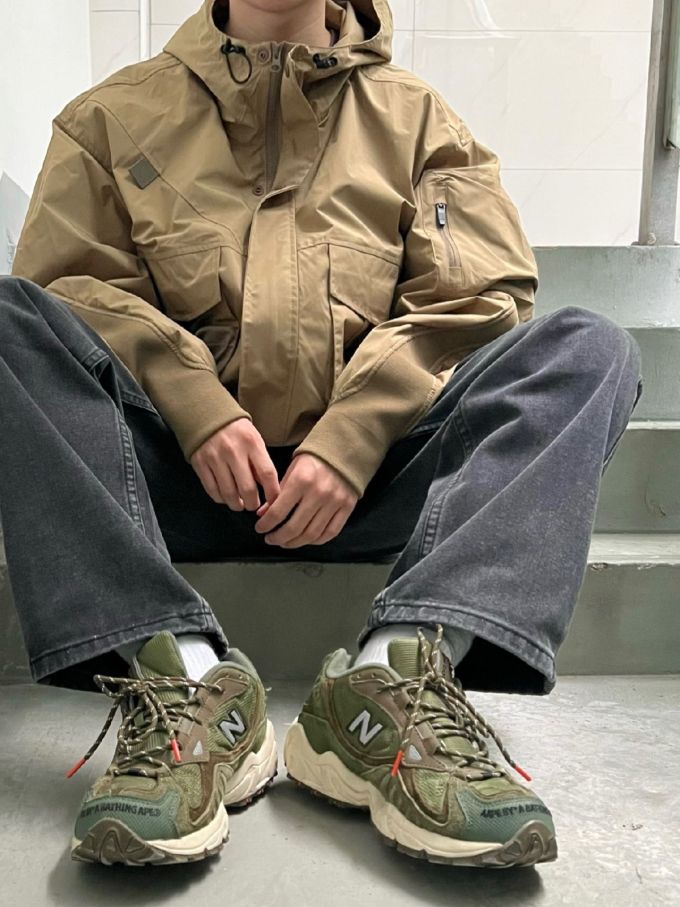 防护功能 连帽领 褐绿色 黄褐棕色 榉树色 基础绳带 基础扣饰 