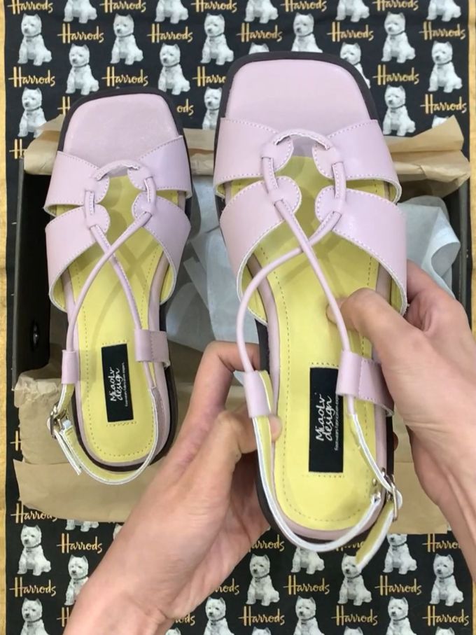 无帮 袢扣 皮革 