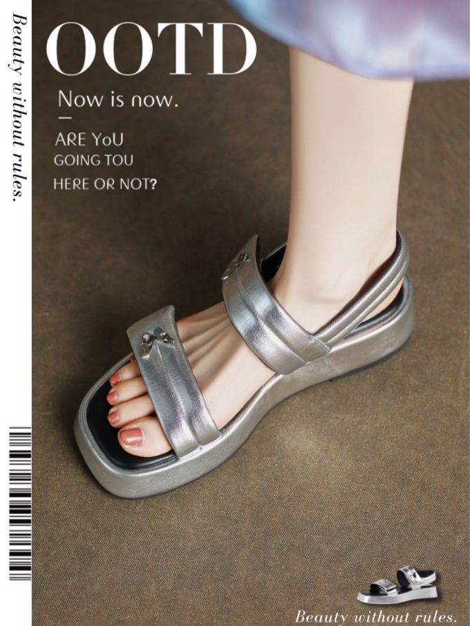 圆头 低帮 皮革 魔术贴 