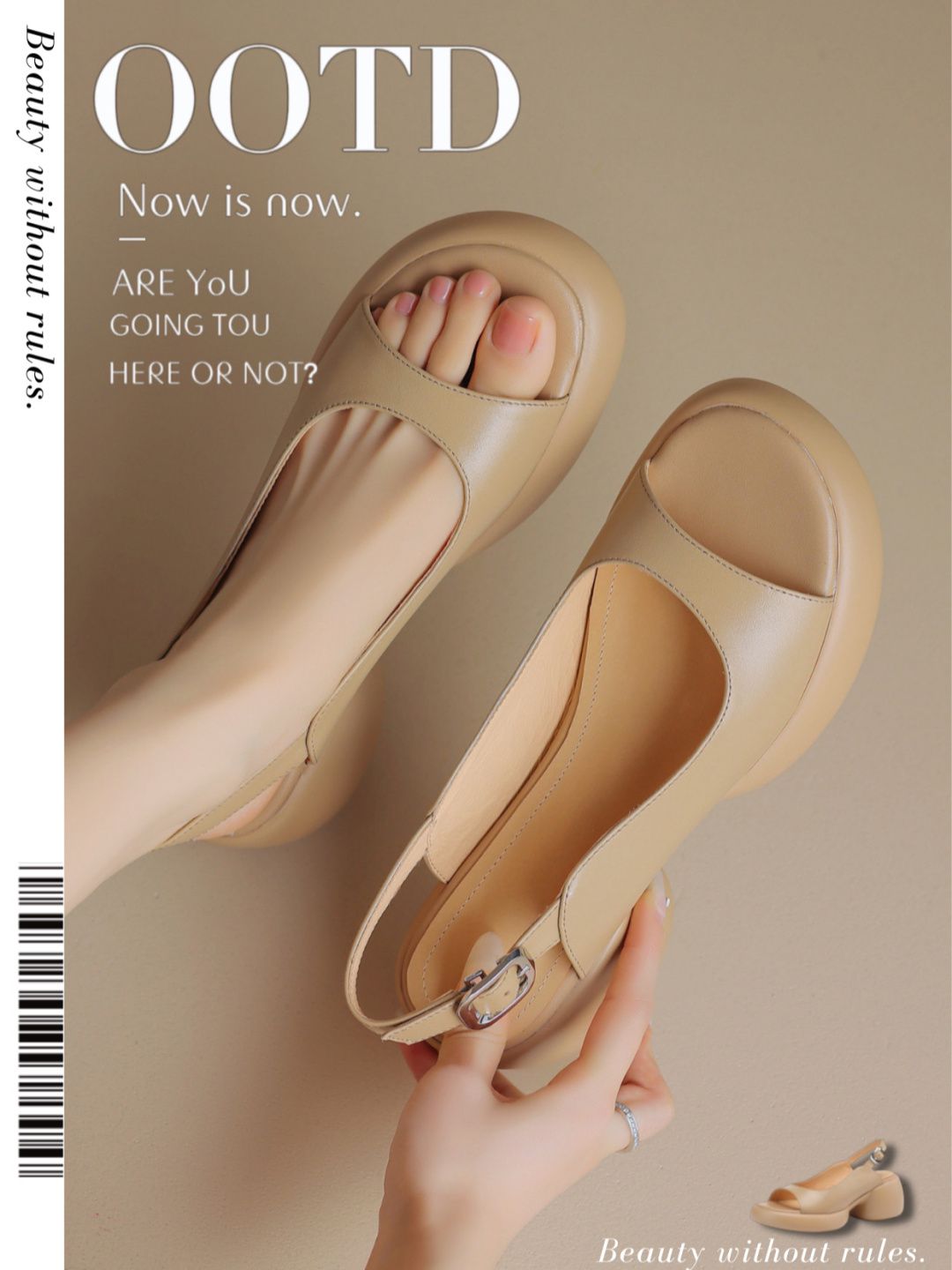 无帮 袢扣 皮革  - VALI鞋履AI设计主图