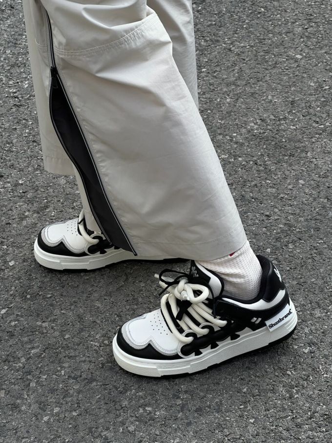 低帮 系带 皮革 