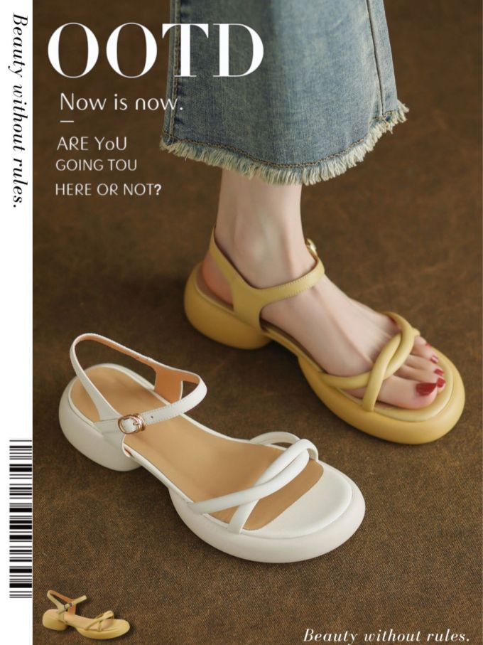 无帮 袢扣 皮革 