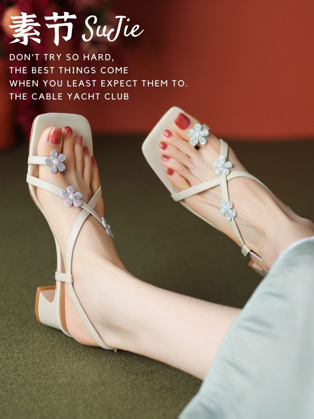 方头 无帮 袢扣 皮革  - VALI鞋履AI设计主图