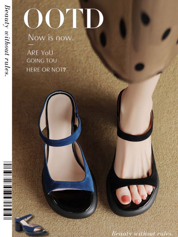 圆头 浅口鞋 皮革 