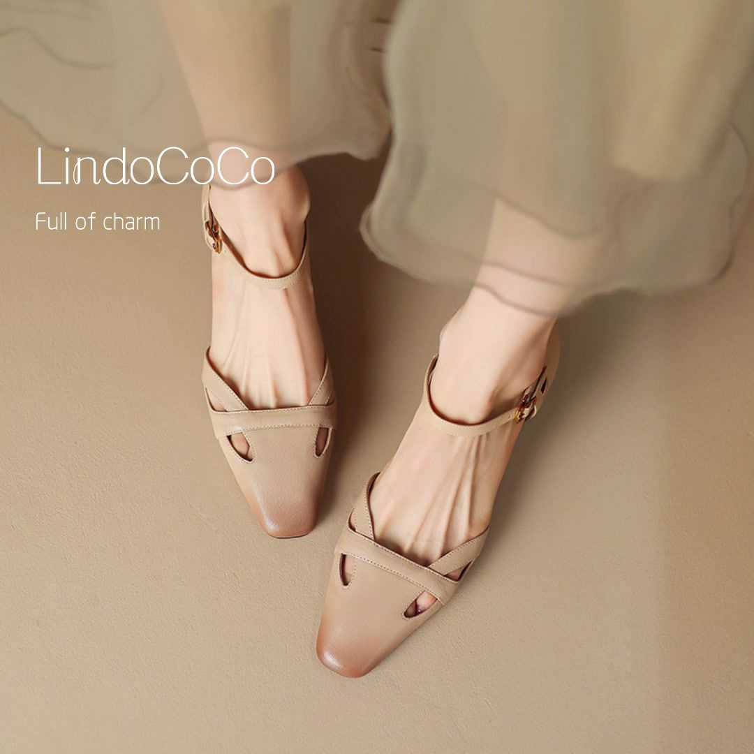 无帮 袢扣 皮革  - VALI鞋履AI设计主图