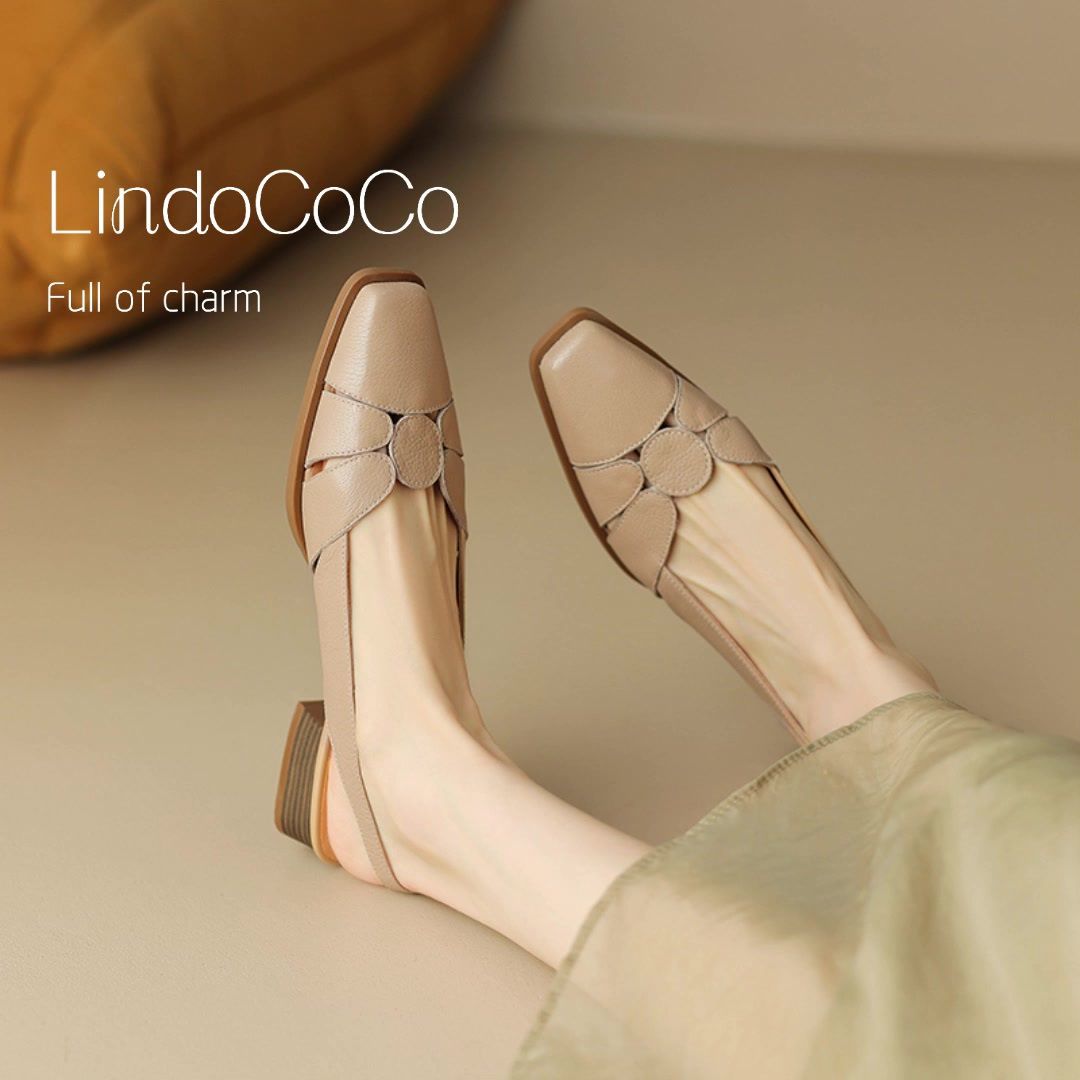 方头 无帮 皮革  - VALI鞋履AI设计主图