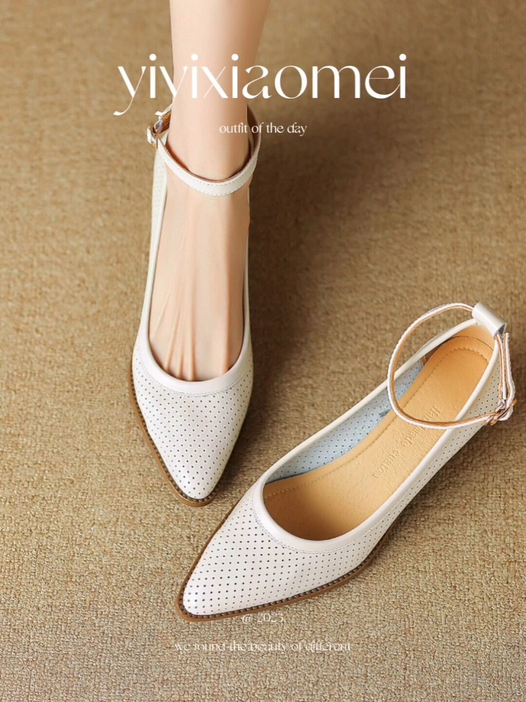 尖头 袢扣 浅口鞋 皮革  - VALI鞋履AI设计主图