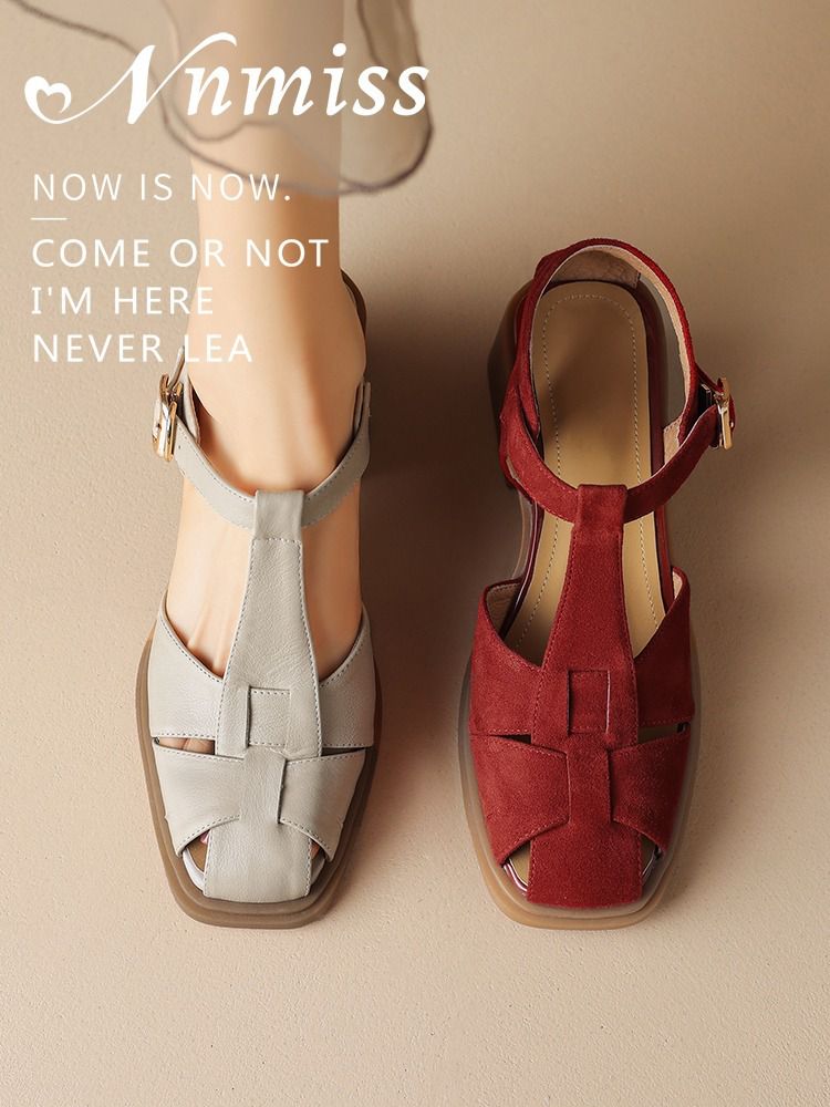 无帮 袢扣 皮革  - VALI鞋履AI设计主图