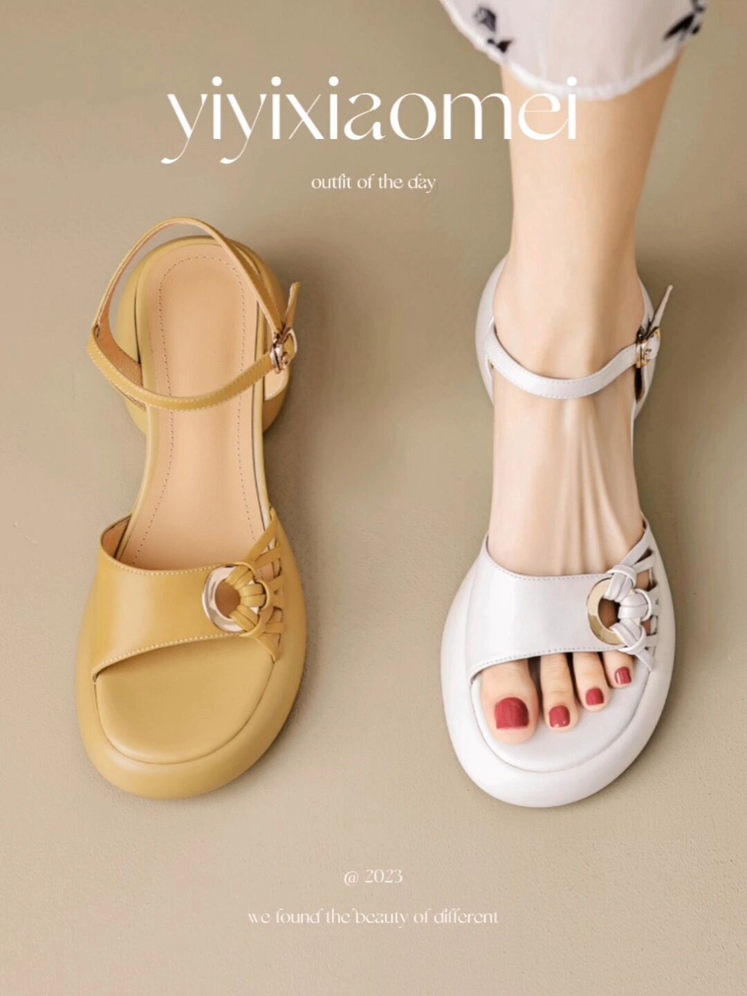 无帮 袢扣 皮革  - VALI鞋履AI设计主图