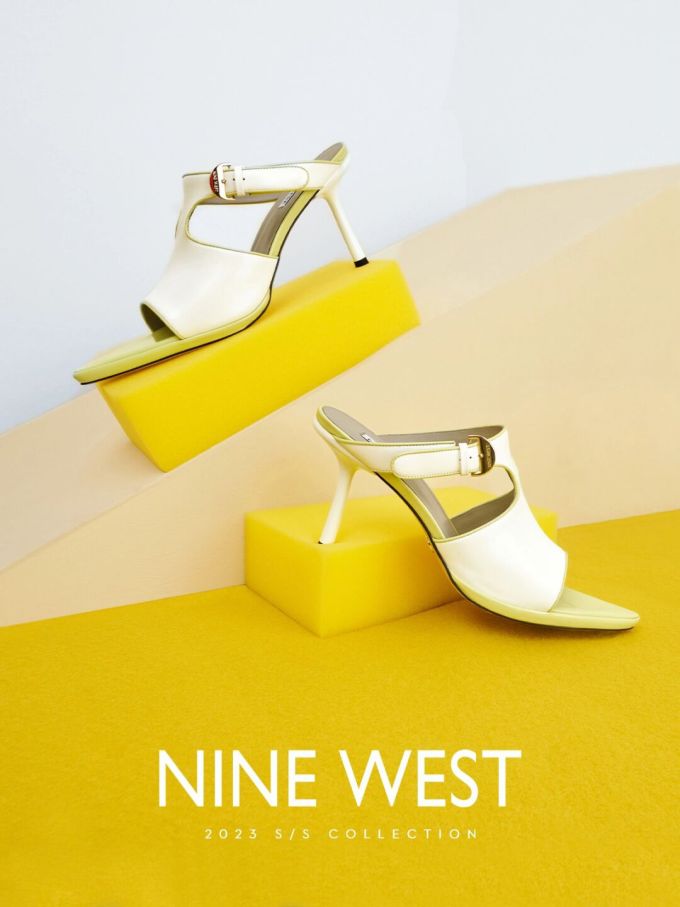 中跟 细跟 无帮 袢扣 皮革 