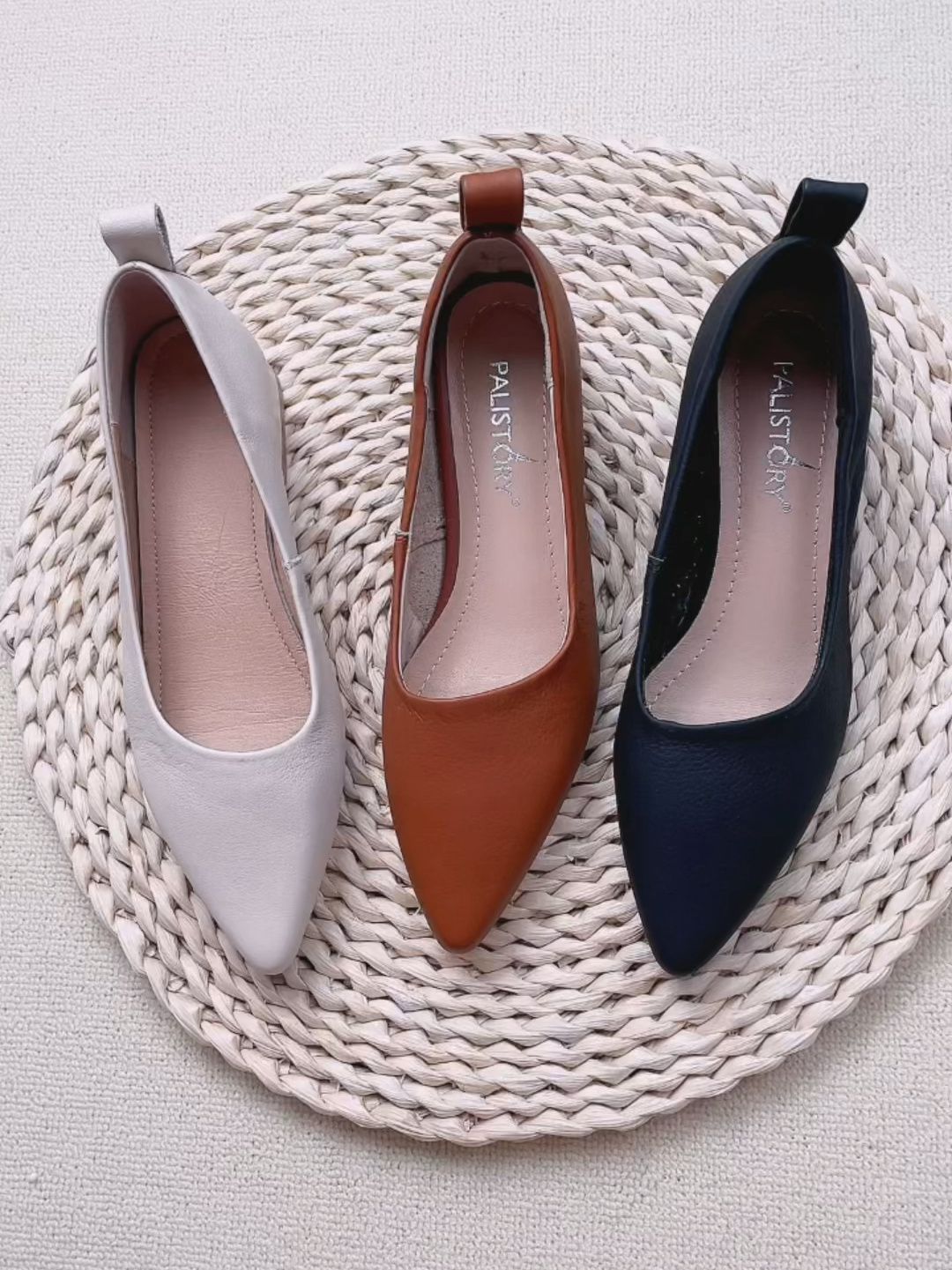 尖头 低帮 一脚蹬 浅口鞋 皮革  - VALI鞋履AI设计主图